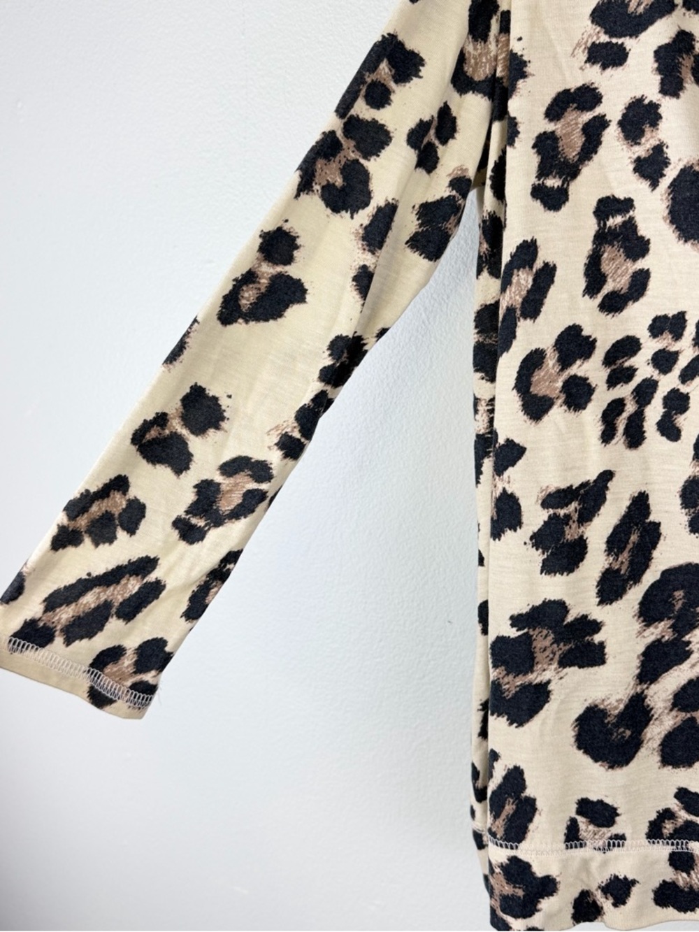 By Together Leopard Print Modal Knit‎ Top Small 3/4 Sleeve - Picture 4 of 6